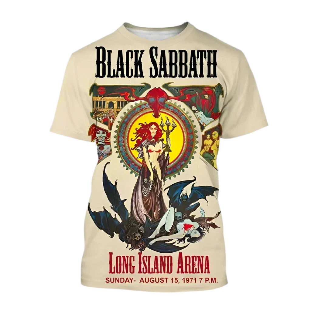 T-shirt 3D Black Sabbath