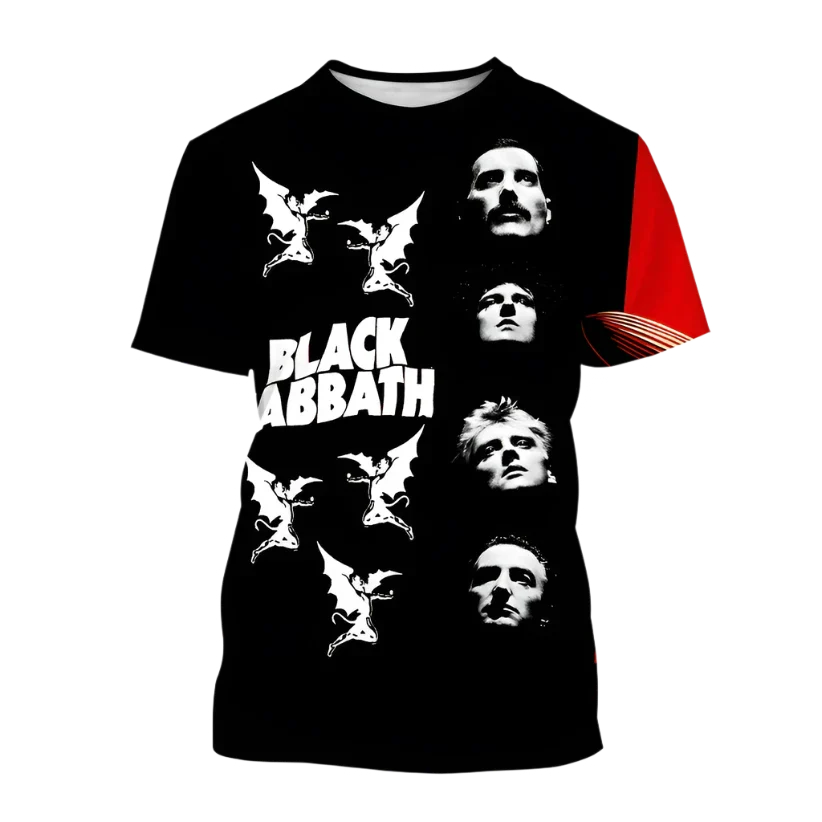 T-shirt 3D Black Sabbath